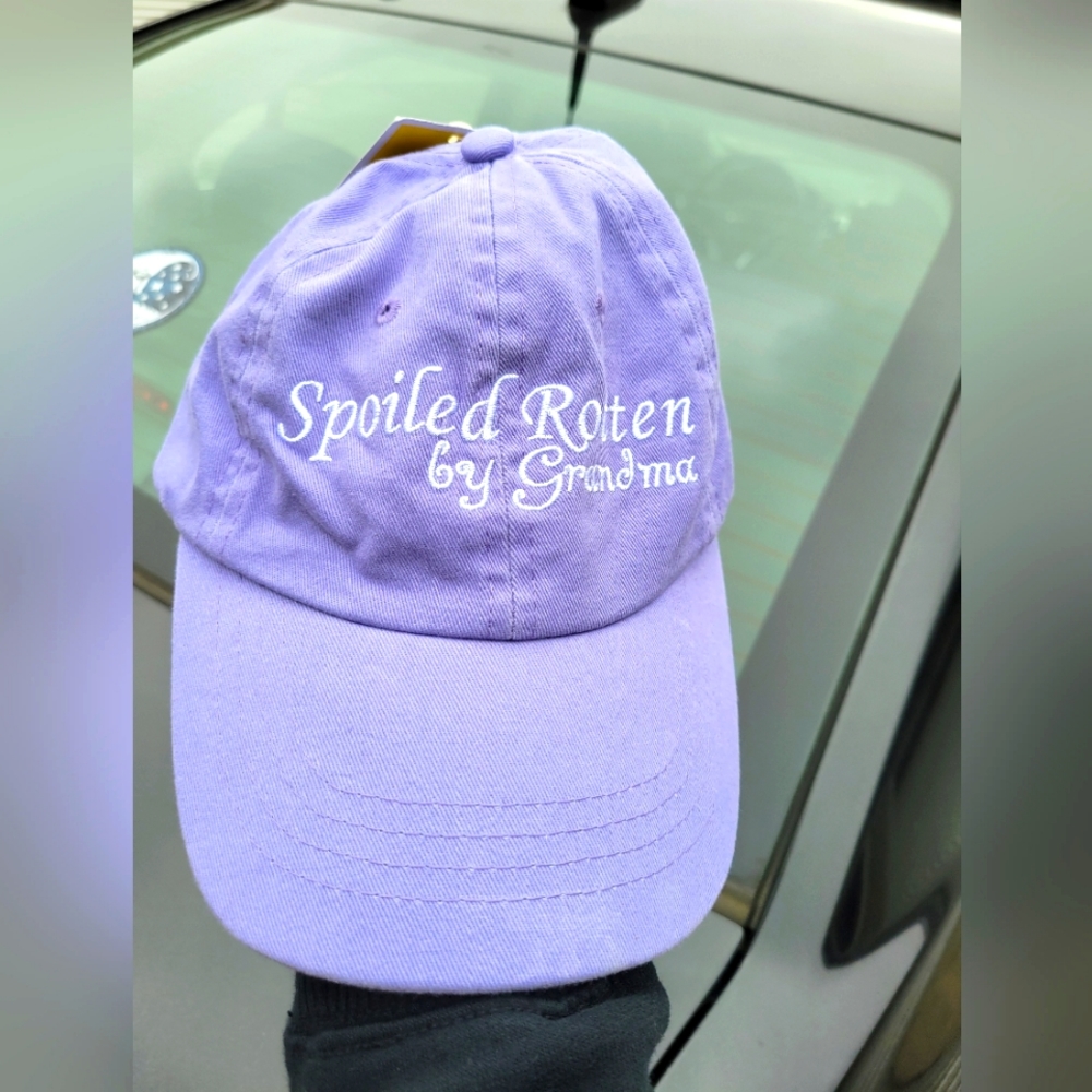 Scala childrens hat spoiled rotten by grandma- purple